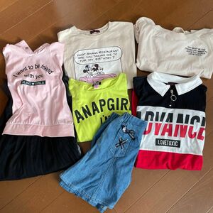 ラブトキ　アナップ　 Tシャツ　ワンピース　まとめ売り　　　140〜150cm 夏服 女の子