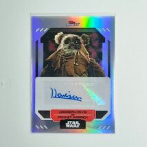 スターウォーズ　直筆サインカード　イウォーク　スカイウォーカーの夜明け　ディズニー　ウィケット　2023 TOPPS STAR WARS FINEST_画像1