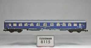 FLEISCHMANN #8115 DB Bctum256 type simple . push car TOUROPA group travel row car 