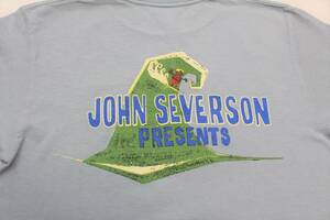 YTS51東洋 レディース ジョンセバーソンBig Wave大波 グリーンルーム ロングボード半袖TシャツUSA製SUN SURFサンサーフJohn Severson