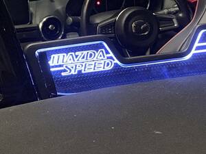 valkyrie style マツダロードスター　ND専用　ウィンドディフレクター　MAZDASPEED文字 LED白。