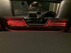 valkyrie style Mazda Roadster ND exclusive use Wind deflector MAZDASPEED character LED red......,,,,,
