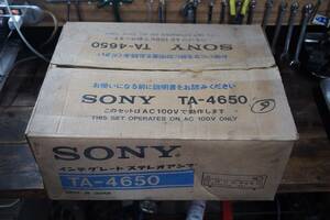 SONY TA-4650 электризация подтверждено оригинальная коробка есть ( загрязнения ) схема проводки . в это время. рекламная закладка имеется Junk .