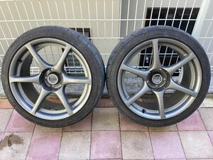 R34 GTR 純正ホイール　タイヤ付き　BNR34 中古 2本　ドリケツ用　手渡し可能