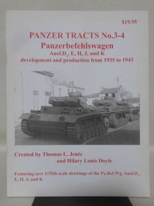 洋書 PANZER TRACTS No.3-4 III号指揮戦車 写真資料本 Panzerbefehlswagen Ausf.D1, E, H, J, und K [1]B2094