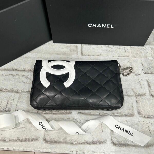 CHANEL 長財布　カンボンライン