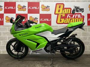 Kawasaki　KAWASAKI　ニンジャ250R　NINJA250R　EX250K　書類無し　場内走行確認済み　始動動画有り　Must Sell　未整備　現状vehicle　Vanガレ