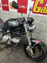 DUCATI ドカティ M400IE MONSTER400 モンスター ZDMM407AA4B 書類有り 場内走行確認済み 始動動画有り 未整備 現状 売り切り バンガレ_画像7