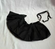 【160cm】レオタード ブラック 黒 キッズ バレエ リボン スカート付_画像4