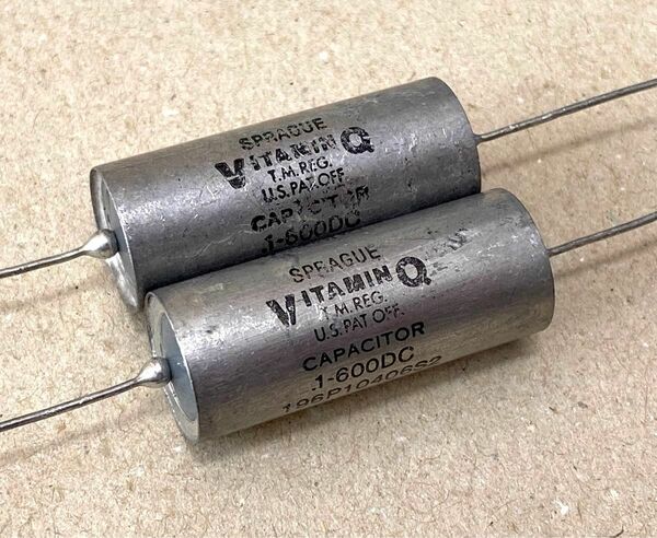 SPRAGUE VITAMIN Q 0.1uf 600V 196P スプラグ VINTAGE ビンテージ コンデンサ 0.1μF