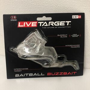 ライブターゲット ベイトボールバズベイト 3/8oz M 850 スモーク/シルバー 223224【新品未使用品】60サイズ発送61196