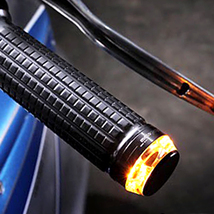 セール品 バイク用LEDバーエンドウインカー ２色発光マーカーライト ホワイト＆アンバー ポジションランプ 汎用カスタムパーツ ２個セット_画像6