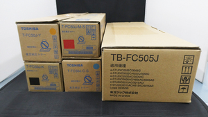 東芝 純正トナー T-FC50J-K /Y C-S / M-S ＆ 廃トナーボックス TB-FC-505J 5本セット 新品未使用品