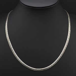 Y814 1 jpy TITANIUM stamp Sune -k chain silver color titanium necklace 