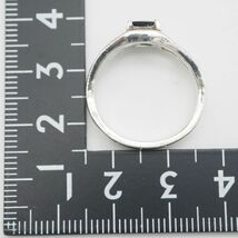 T183 オニキス風 リング デザイン シルバー 指輪 ヴィンテージ 15号_画像10