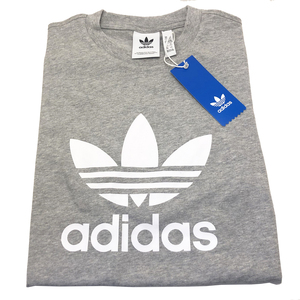 新品 adidas アディダス　トレフォイル 半袖Tシャツ　グレー　XSサイズ