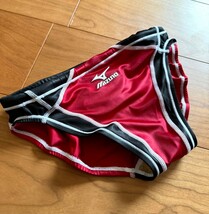 【美品】MIZUNO / RQ-632 / エスポートミズノ / Oサイズ / 光沢 / キネシスカット / レッド×ブラック / 激レア / Vパン 競パン ミズノ _画像7