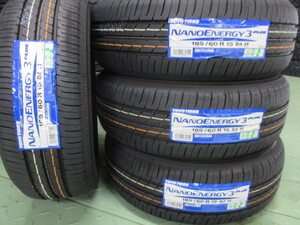 ☆【185/60R15】【202012製】ＴＯＹＯトーヨー ナノエナジー3+ NANOENERGY3 185/60-15 4本価格 4本送料税込み￥32000～【夏用】