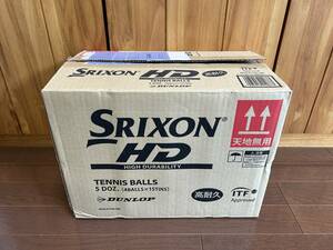 新品未使用 SRIXON HD テニスボール 1箱(15缶/60球) スリクソン ITF公認プレッシャーボール 高耐久 硬式テニス 練習用に