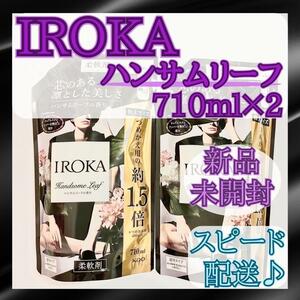 フレア フレグランス IROKA ハンサムリーフの香り 柔軟剤 詰替用 710ml × 2個