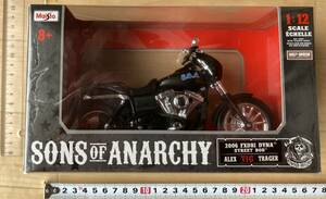 SONS OF ANARCHY TIG MC Harley Davidson FXDBI DYNA STREET BOB Maisto sun zob hole - key tig Dyna Club Harley 