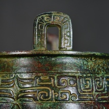 旧蔵 西周 銅製 青銅 鬲鼎 古銅 銅製品 稀少珍品 中国古美味 古美術 L0507_画像3