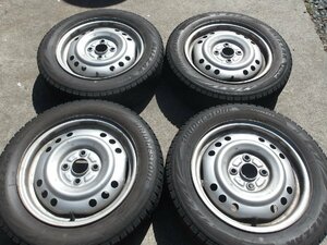 M251-ソ1 送料無料 155/65R14 冬4本セット スタッドレス 75Q 155/65-14 155-65-14 ブリヂストン ブリザック VRX2 14インチ鉄ホイール