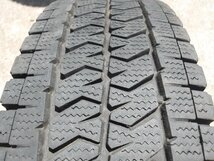 M291-ソ1 195/80R15 冬4本セット スタッドレス LT 107/105N 195/80-15 195-80-15 ブリヂストン ブリザック VL10 15インチ鉄ホイール_画像2