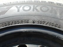 M294-ソ1 195/80R15 冬4本セット スタッドレス LT 107/105L 195/80-15 195-80-15 ヨコハマ アイスガード iG91 15インチ鉄ホイール_画像6