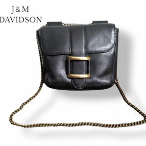 美品　J＆M DAVIDSON 2wayショルダーバッグ　ジェイアンドエムデヴィッドソン　 チェーンショルダーバッグ　 レザー　