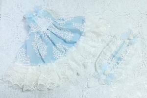 ＊MSD SDM等 1/4サイズ お洋服 OF ノースリーブ ワンピース ドレス セット＊【wedgewood Lace】