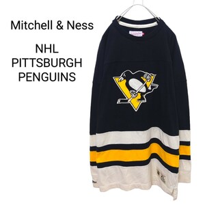 【Mitchell & Ness】NHL ペンギンズ ゲームシャツ A-1867