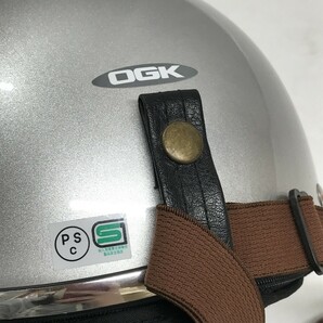 ogk ヘルメット 半キャップ ゴーグル付き バイク 原付 半帽 角D0502-1の画像7