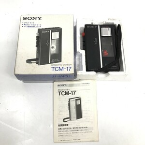 SONY ポータブルカセットプレーヤー TCM-17 カセットレコーダー 角D0503-3