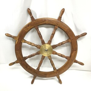 . из дерева интерьер смешанные товары судно ... колесо 107cm античный Vintage угол D0506-44