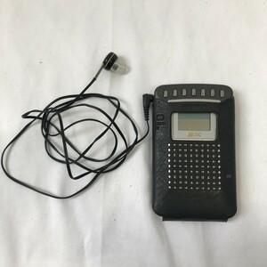 美品 SONY ソニー AM FM ポケットラジオ ICF-SX605 ケース付き 動作確認済 YY0432-33