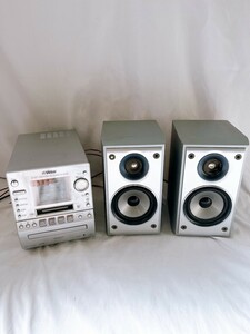 Victor CD/MD RECEIVER CA-UXGM70-S micro component MD memory system sound out both speaker verification settled Victor CD.MY0522-13