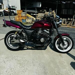 宮城発 実働 書類付き ホンダ CB400SF NC31 車検付き 4気筒 タンデムバー スーフォア タックロール フェンダーレス 旧車