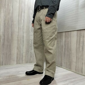 BP2-775【IZOD】OLD AMERICAN CHINO トラウザーズ【175cm普通体型】【W34 メンズL】アメリカ買付品 ベージュ チノパン モード系