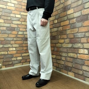 BP3-242【DOCKERS】美品 BIGサイズ クラシックフィット スラックスパンツ【W36 メンズ XL】【モデル175cm】アイボリー USA直輸入 ゴルフ