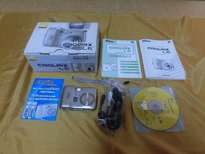 ★デジタルカメラ　Nikon COOLPIX L6 箱 付属CD 説明書　ジャンク★