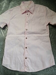 VADEL　バデル　半袖シャツ　襟＆袖口＆前見頃ワイヤー入り　サイズ44　ピンク