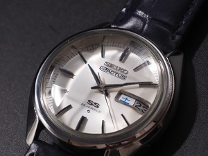 分解洗浄済み　9面カット風防　SEIKO　FIVE　ACTUS　25J　SS　セイコー　5アクタス　自動巻き　デイデイト　新品ベルト　稼働点検済み