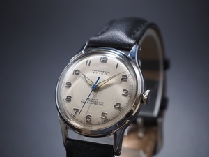分表示変わり文字盤　希少　およそ70年前の腕時計　セイコー　スーパー　手巻き　SEIKO　SUPER　CHRONOMETER　新品ベルト　稼働点検済み