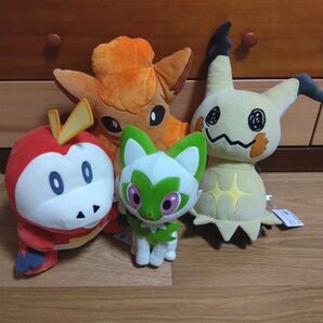 ポケモン めちゃもふぐっと　ぬいぐるみ　ホゲータ　ニャオハ ミミッキュ　ロコン