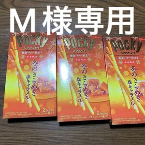 グリコポッキー冬のきらめき塩キャラメル3箱