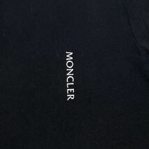 国内正規品 MONCLER モンクレール 21ss MAGLIA L/S One Point T-shirt 長袖コットン ワンポイント ロゴ Tシャツ ロンT 黒タグ M ブラック_画像8