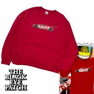 正規品 THE BLACK EYE PATCH × LBWK LAMBO CREW SWEAT ブラック アイ パッチ ランボ スウェット クルーネック トレーナー XL レッド