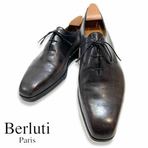 BERLUTI ALESSANDRO 0791 Berluti Alessandro pa tea n leather hole cut business dress shoes Loafer leather shoes 7