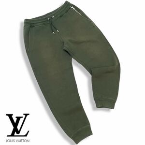 正規品LOUIS VUITTON ルイ・ヴィトン Sweat pants JUJ HFY43W LV モノグラム ロゴ スウェット ジョガーパンツ ボトムス S カーキ